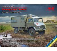 ICM ICM35136 1:35-Unimog S 404 con Cuerpo de Caja, Kit de Modelo de camión Militar alemán