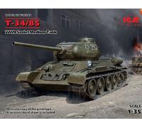 Maqueta Tanque т -34-85 Segunda Guerra Mundial Soviet Medium Tank ICM 35367 1/