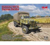 Studebaker Us6-u3 German Service 1 :3 5 Plástico Modelo Kit Icm
