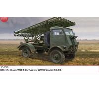 ICM 35591 - 1 :3 5 BM-13-16 On W. O. T. 8 Chasis, WWII Soviético Mlrs - Nuevo