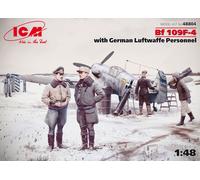 (ICM48804) - ICM 1:48 - Bf 109F-4 W/ German Luftwaffe Personnel