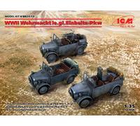 ICM DS3513 - 1:35 WWII Wehrmacht Le.gl.Einheitz-Pkw Set - Nuevo