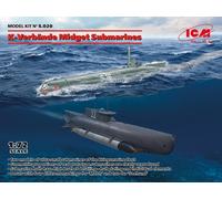 Maqueta Submarino k-Verbände Midget Submarinos ICM S.020 1:72