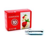 ICO Cargas Sifon para Espumas Cocina, 10 Unidades, 8g N2O Oxido Nitroso para Sifon Cocina de Nata Profesional