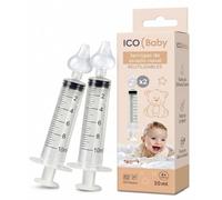 ico Jeringa de Lavado Nasal para Bebés, 10 ml, Pack de 2 Unidades