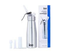 ICO Sifon de Cocina de Aluminio para Crema Chantilly Casera, 500ml