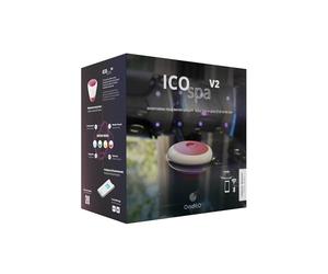 ICO Spa V2 Cloro Bromo - Analizador de agua conectado para spas tratados con cloro o bromo - Medidas 1 vez/hora pH, ORP, temperatura del agua - Recomendaciones para smartphone