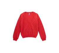 ICode Crimson Red Fine Lurex Knit Sweater Talla: XS | Outlet | Mujer | Rojo