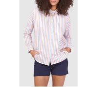 ICode Crimson Red Shirt With Coloured Stripes Talla: L | Camisas Outlet | Mujer | Rojo