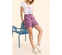 ICode Jacquard Graphic Pattern Shorts In Violet Violine Talla: 36 | Pantalones Cortos Outlet | Mujer | Púrpura