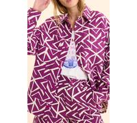 ICode Jacquard Violet Jacket With Graphic Pattern Violine Talla: 34 | Chaquetas Finas Outlet | Mujer | Púrpura