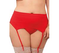iCollection ic7117 X tamaño 3/4 rojo sin costuras y talle alto Liga