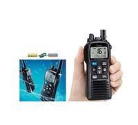 ICOM IC-M73 Euro Plus - Receptor VHF náutico 6 W RF flotante, micrófono con cancelación de ruido, IPX8