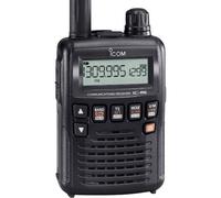 Icom IC-R6 Escáner Portátil de 100-1309.995 MHz, Negro, Resistente al Agua, Tuner Numérico, para Profesionales y Aficionados a las Comunicaciones y Servicios de Emergencia