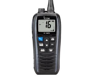 Icom Icom IC-M25 EURO - Negro Walkie talkie VHF banda marina, flotante, resistente y de alto rendimiento, potencia 5W