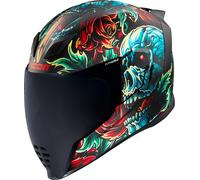 Icon Airflite Omnicrux MIPS Casco, negro-rojo-azul, tamaño M para Hombres