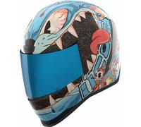 Icon Airform Nine Lives Casco, multicolor, tamaño L para Hombres