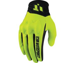Icon Anthem 2 Guantes de moto, amarillo, tamaño 3XL para Hombres