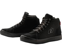 Icon Carga Zapatos de moto, negro, tamaño 48 49 para Hombres