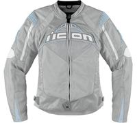 Icon Contra, chaqueta textil mujer L female Plata/Azul Claro
