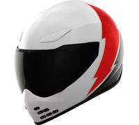 Icon Domain Slabtown, casco integral M female Blanco/Rojo/Carbono