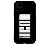 ICON | FUNDA TAPA POLICARBONATO NEGRO SOLIDSQUARE PITCH Carcasa para iPhone 11