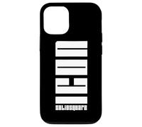 ICON | FUNDA TAPA POLICARBONATO NEGRO SOLIDSQUARE PITCH Carcasa para iPhone 12/12 Pro