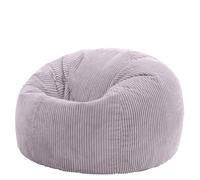 Icon Kingston Puff, Suaves y Cómodos Tela de Pana, Puff con Relleno Includio, Butaca Dormitorio, Butaca de Salon, Mueble Ideal para Salón y Dormitorio, Lavanda