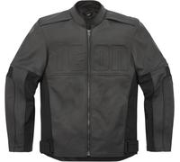 Icon Motorhead3 Chaqueta de moto de cuero / textil, negro, tamaño M para Hombres
