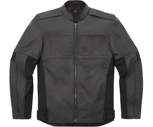 Icon Motorhead3 Chaqueta de moto de cuero / textil, negro, tamaño M para Hombres