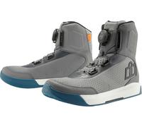 Icon Overlord Vented Botas de moto, gris, tamaño 47 para Hombres