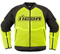 Icon Overlord3 Mesh, chaqueta textil M male Amarillo Neón/Negro