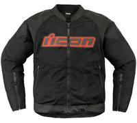 Icon Overlord3 Mesh, chaqueta textil XXL male Negro/Gris/Rojo