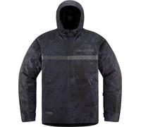 Icon PDX3 Camo, chaqueta textil impermeable L male Negro/Gris Oscuro