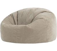 Icon Puf clásico grande xl de pana en beige