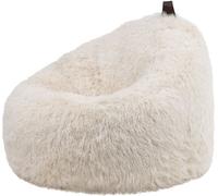 Icon Puf de pelo sintético beige