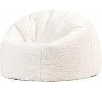 Icon Puf infantil clásico en forro polar color crema