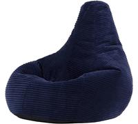 Icon Puf infantil reclinable de pana azul marino