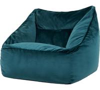 Icon Puf sillón de terciopelo pato azul