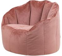 Icon Puf sillón de terciopelo rosa