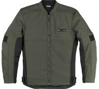 Icon Slabtown Chaqueta textil de moto, negro-verde, tamaño XL para Hombres