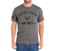 Icon Sports Camiseta de Manga Corta para Hombre, diseño de avión, Color Gris, Talla L