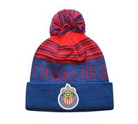 Icon Sports Club Deportivo Guadalajara Chivas Shade Team Pom Beanie, Rojo, Talla única para Hombre
