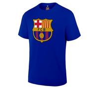 Icon Sports Officially Licensed FC Barcelona Cotton T-Shirt-Unisex Adult Camiseta de Manga Corta para Hombre, Azul Real, S