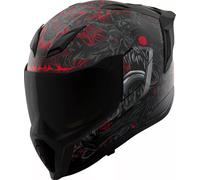 Icon Ultraflite Misanthrope, casco integral M female Negro/Gris/Rojo