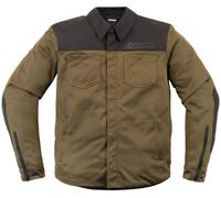 Icon Upstate Chaqueta textil de malla Motocycle, marrón/negro, Talla M