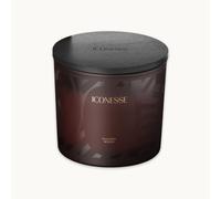 ICONESSE Vela aromática de madera de cerezo en tarro - 1 mecha de algodón, vela de cera de soja de 150 g, 26 horas de combustión, aroma de otoño vegano, ideal como regalo y para un hogar acogedor