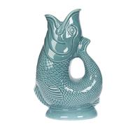 Iconic Copper Green Fish Jarra Grande 28cm 1.4L | Jarra Reloj - Gurgly | Jarrón de pesca - Jarra decorativa - Vajilla - Decantador
