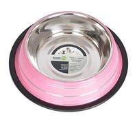 Iconic Pet Color Splash - Cuenco antideslizante para mascotas, 8 onzas, rosa