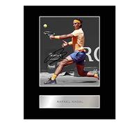 Iconic Pics Rafael Nadal - Foto enmarcada firmada y autografiada para regalo